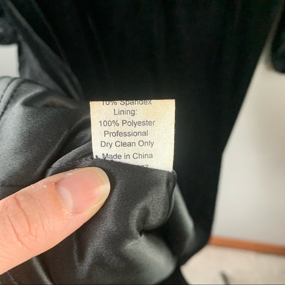 WYATT Collection Long Sleeve Velvet Dress - Picture 6 of 6